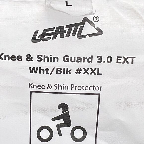 Leatt 3.0 Ext Knee & Shin Guards -‎ XXL Motocross Dirt Bike Offroad Pair Worn 1x - Picture 10 of 15